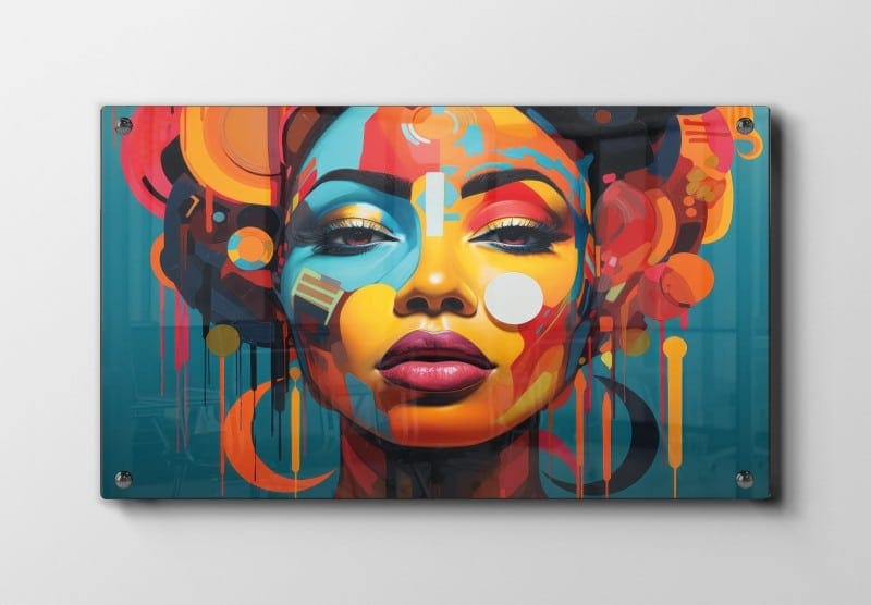Vivid Spectrum Face Plakat