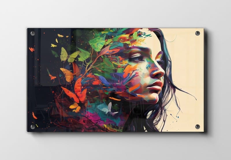 Floral Veins Portrait Plakat