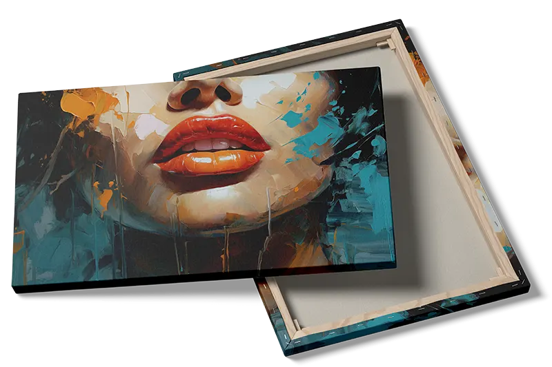 Vivid Lips Contours Plakat