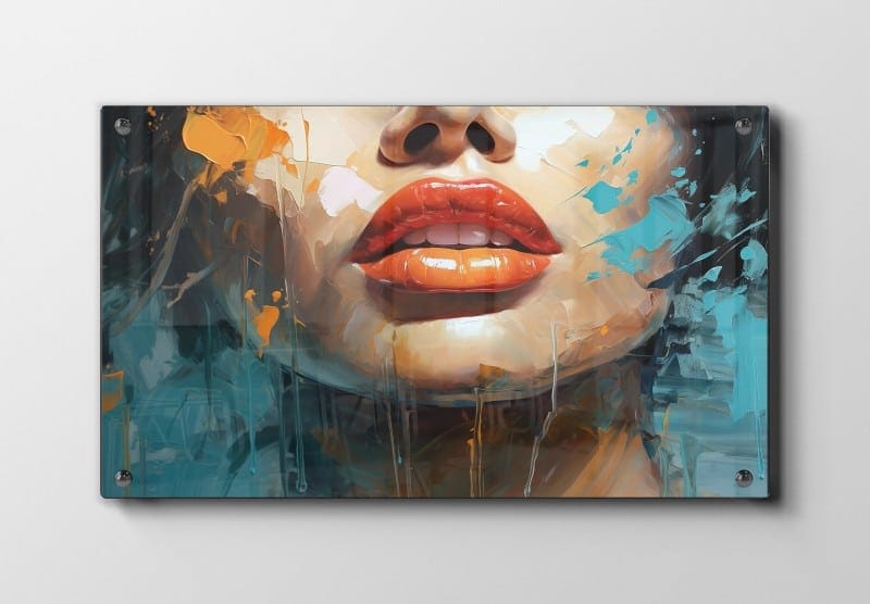 Vivid Lips Contours Plakat