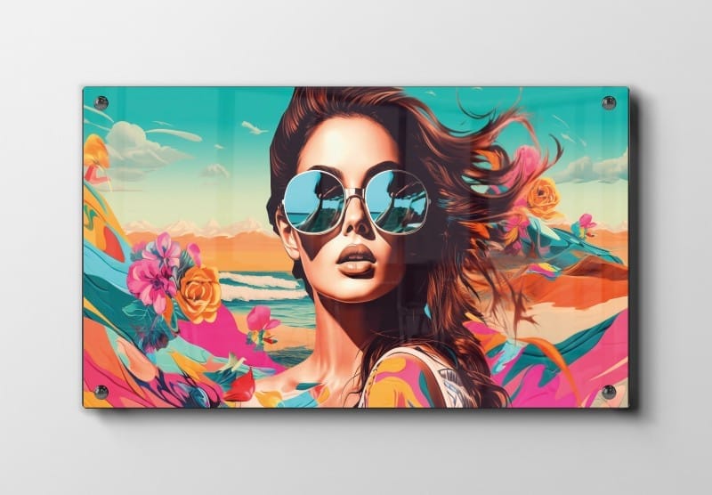 Neon Bloom Mirage Plakat