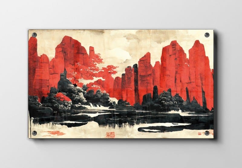 Crimson Rock Vista Plakat
