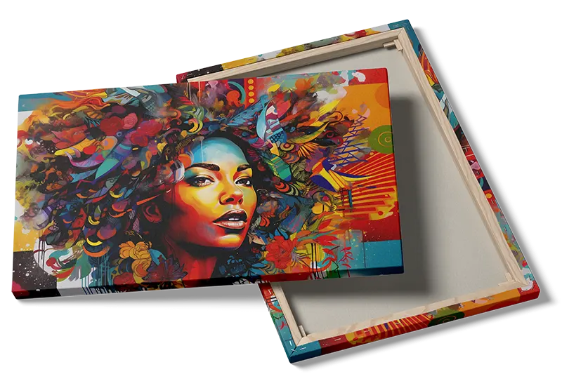 Chromatic Bloom Face Plakat