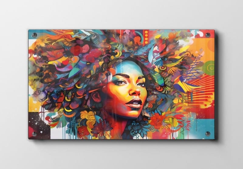 Chromatic Bloom Face Plakat