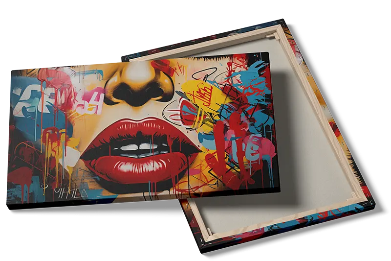 Vivid Lip Contours Plakat