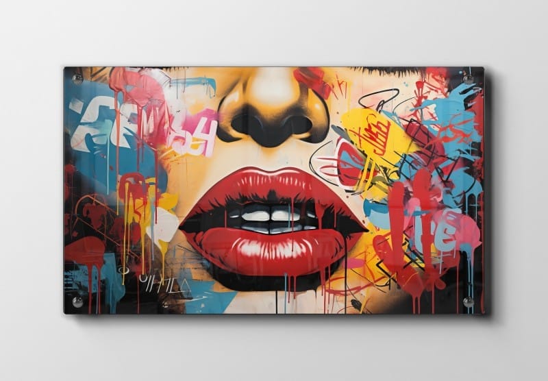 Vivid Lip Contours Plakat