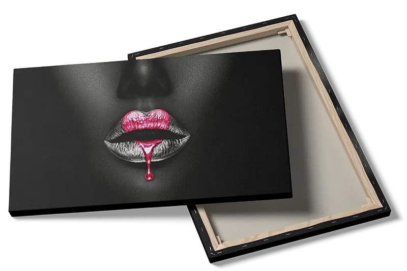 Silver Lips Drip Plakat