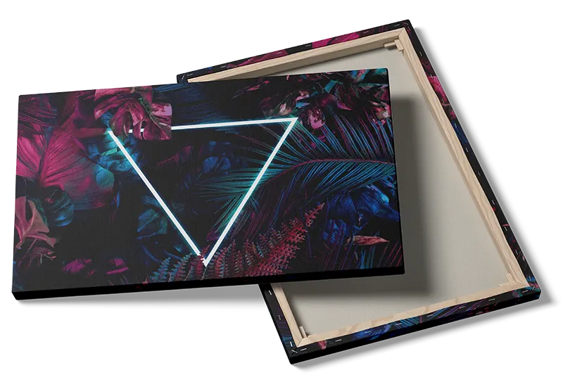 Neon Triangle Tropics Plakat