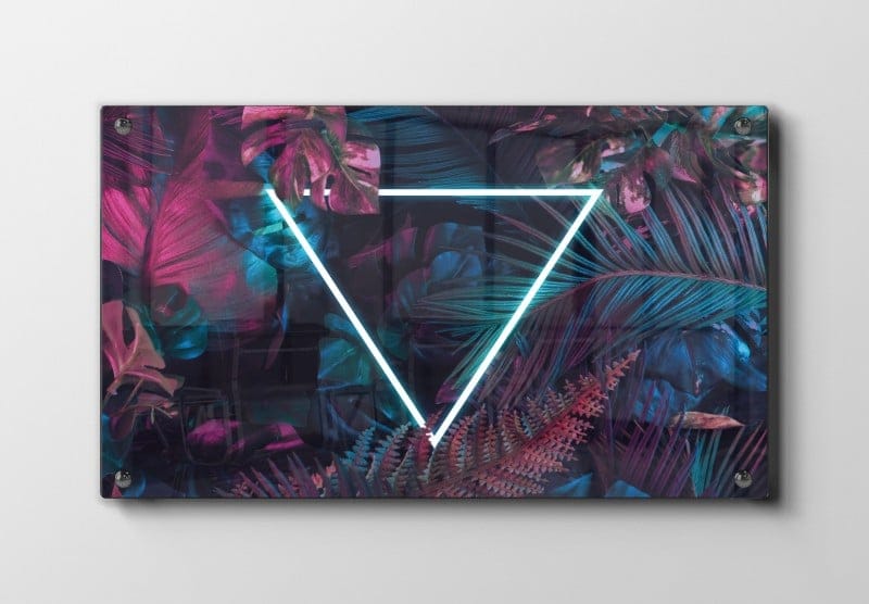 Neon Triangle Tropics Plakat
