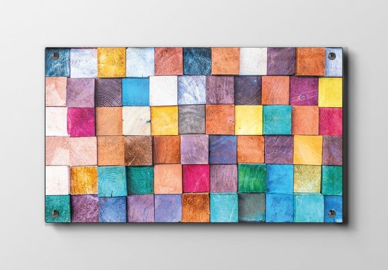 Chromatic Wood Grid Plakat