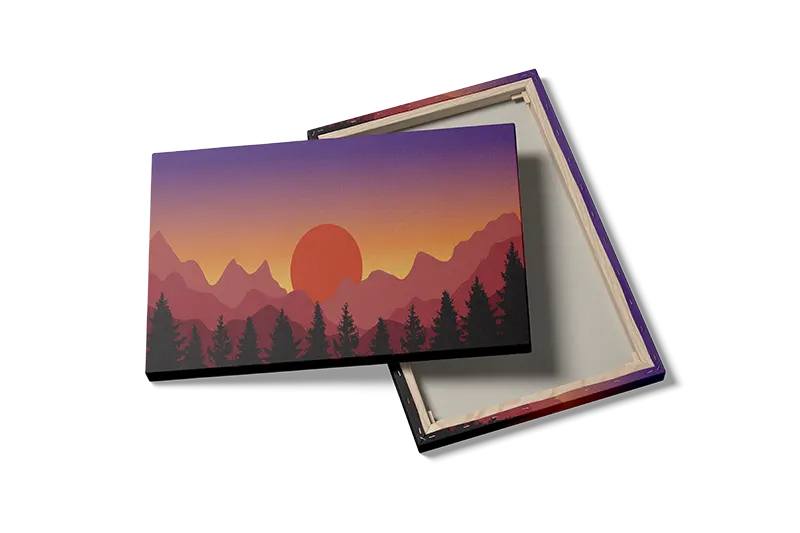 Crimson Sunset Horizon Plakat