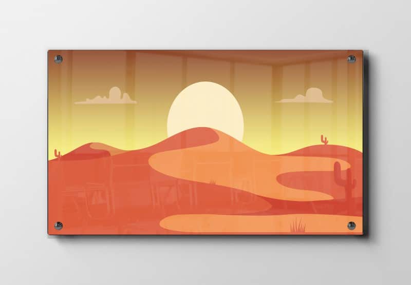 Sunset Desert Horizon Plakat
