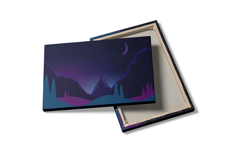 Twilight Mountain Silhouette Plakat