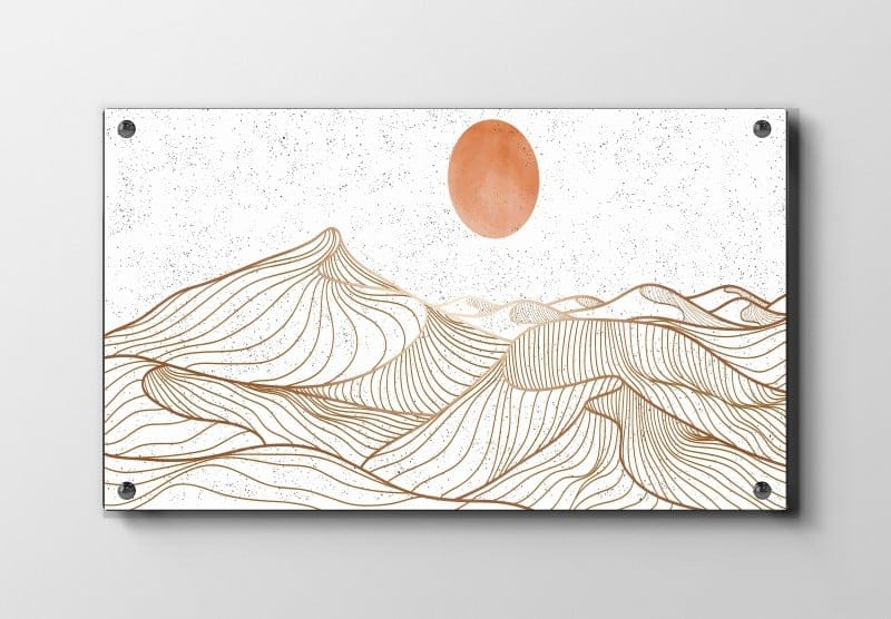 Sunlit Contour Waves Plakat