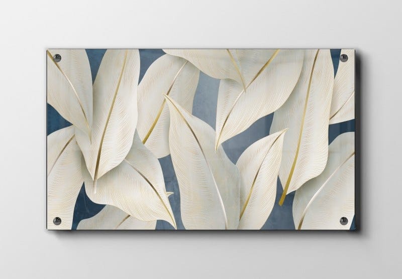 Whispering Ivory Leaves Plakat