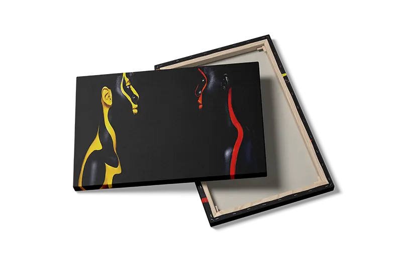 Dual Silhouette Contrast Plakat