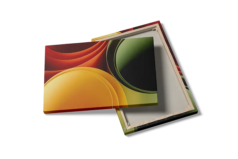 Curved Color Layers Plakat