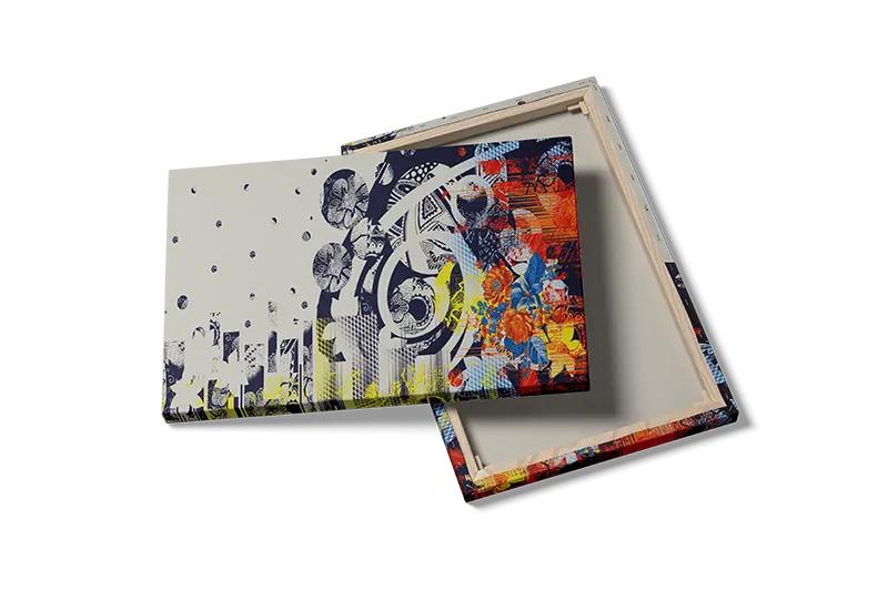 Fragmented Floral Orbit Plakat