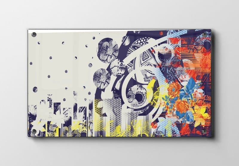 Fragmented Floral Orbit Plakat