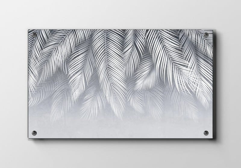 Silver Palm Veins Plakat