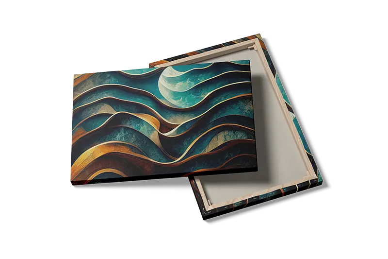 Curved Horizon Layers Plakat