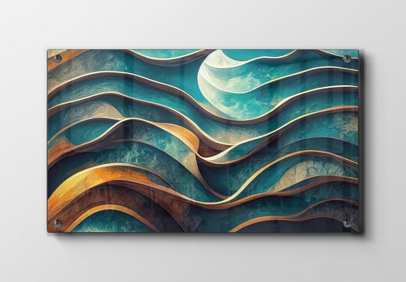 Curved Horizon Layers Plakat