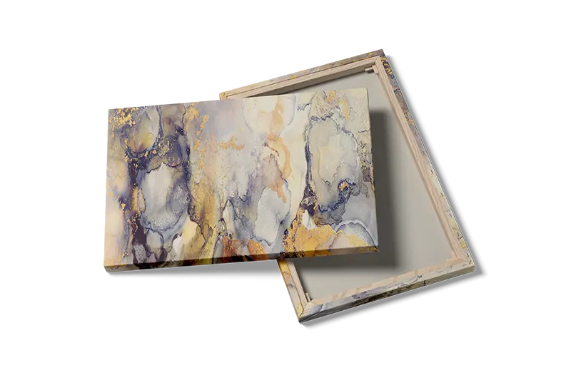 Golden Veins Flow Plakat
