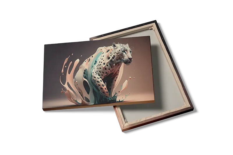Fluid Leopard Contours Plakat