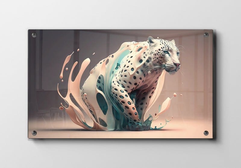 Fluid Leopard Contours Plakat