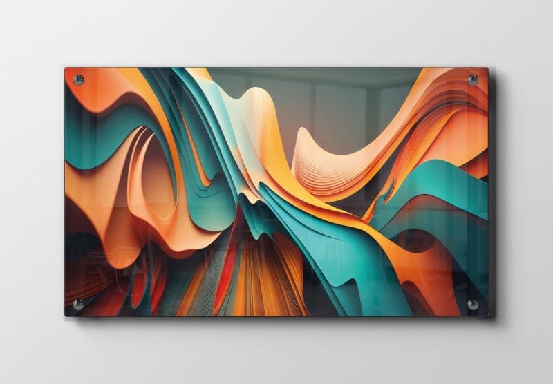 Curved Layers Flow Plakat