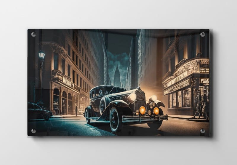 Vintage Night Drive Plakat