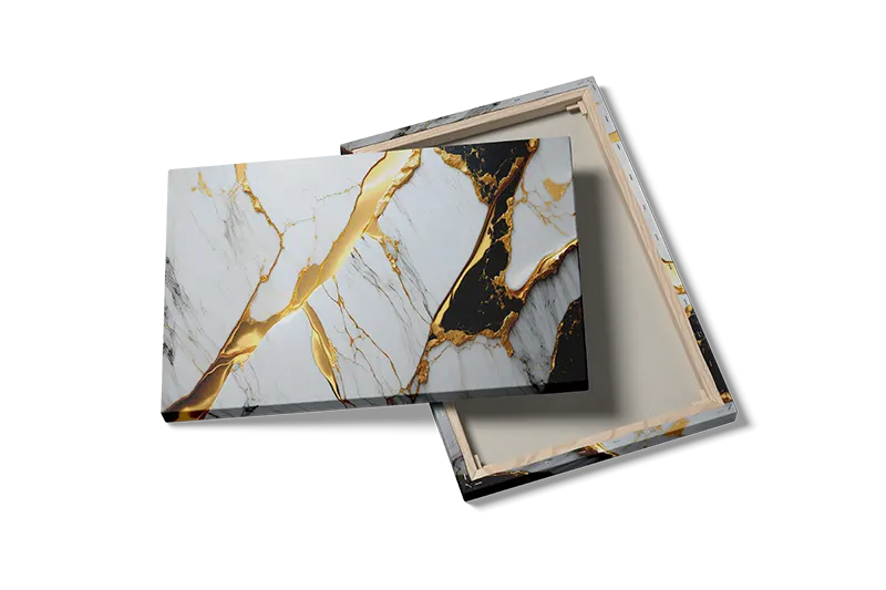 Golden Marble Veins Plakat