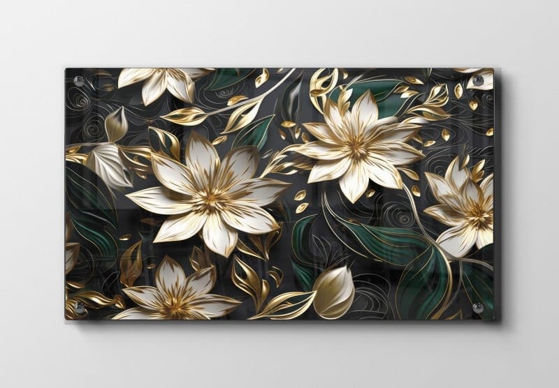 Golden Bloom Harmony Plakat