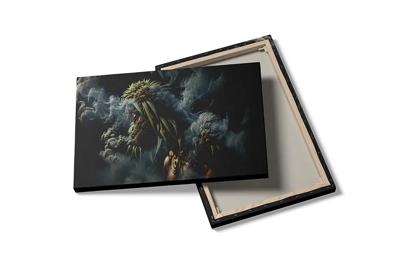 Smoky Cannabis Bloom Plakat