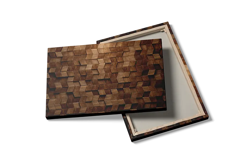 Wooden Cube Rhythm Plakat