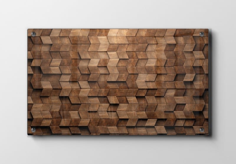 Wooden Cube Rhythm Plakat