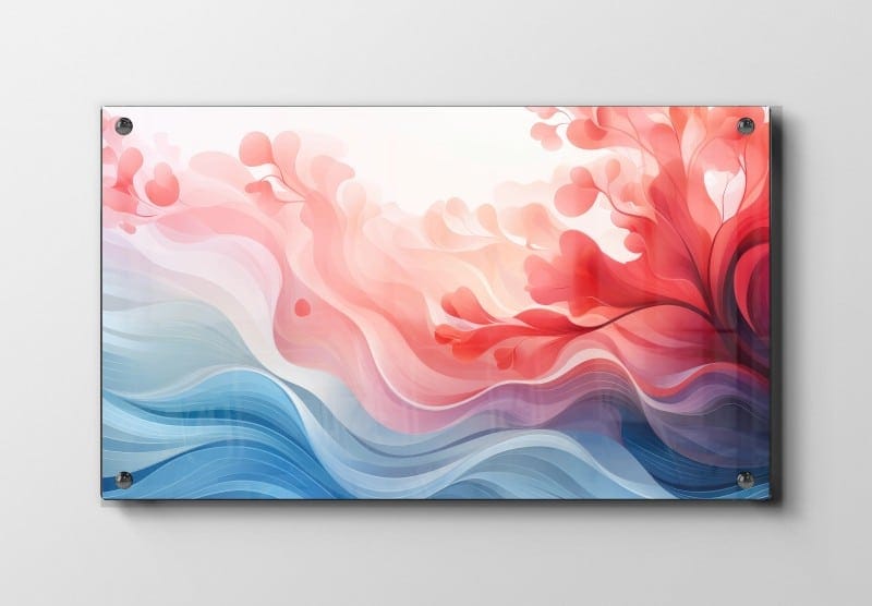 Coral Wave Flow Plakat