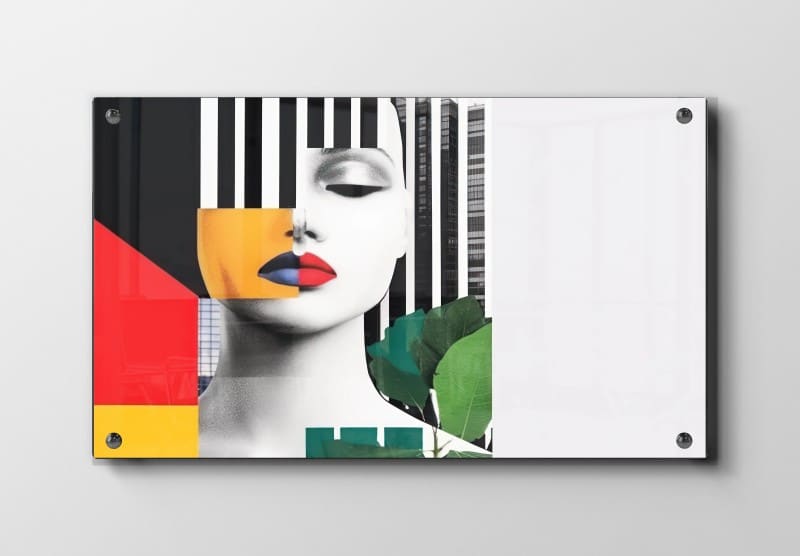 Chromatic Face Layers Plakat