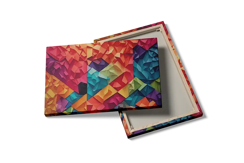 Prismatic Color Facets Plakat