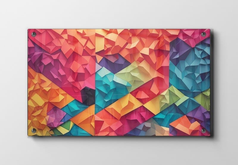 Prismatic Color Facets Plakat