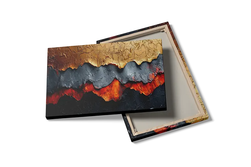 Molten Lava Contours Plakat