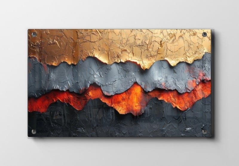 Molten Lava Contours Plakat