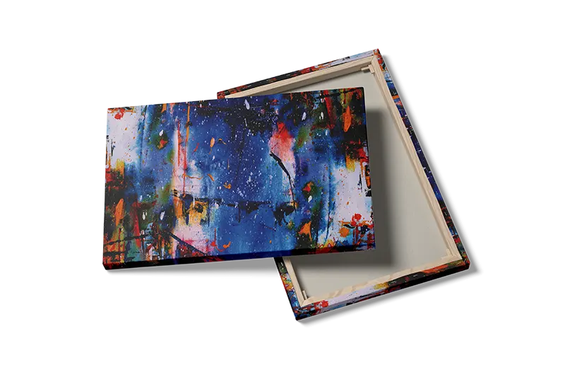 Vibrant Blue Chaos Plakat