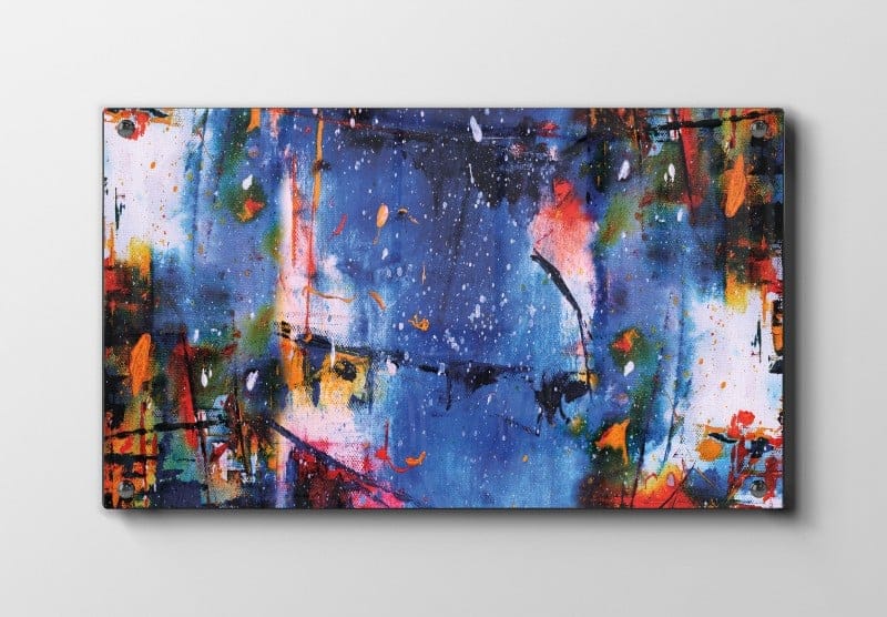 Vibrant Blue Chaos Plakat