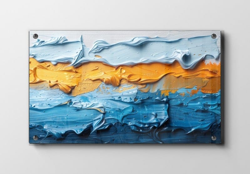 Aqua Flame Layers Plakat