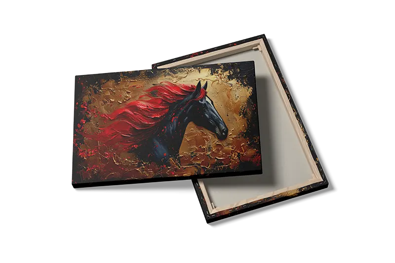 Crimson Mane Stallion Plakat