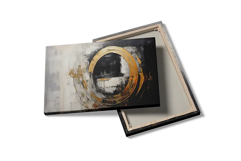 Golden Orbit Circle Plakat