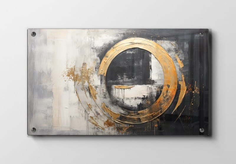 Golden Orbit Circle Plakat