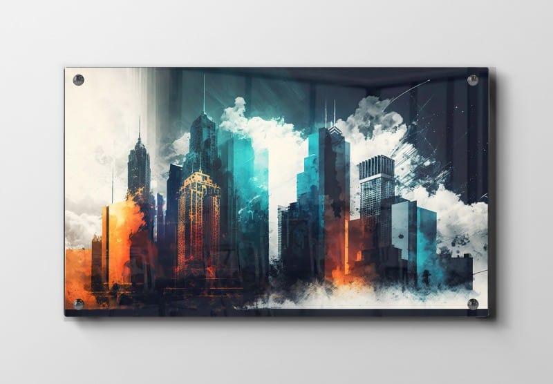 Urban Skyline Layers Plakat