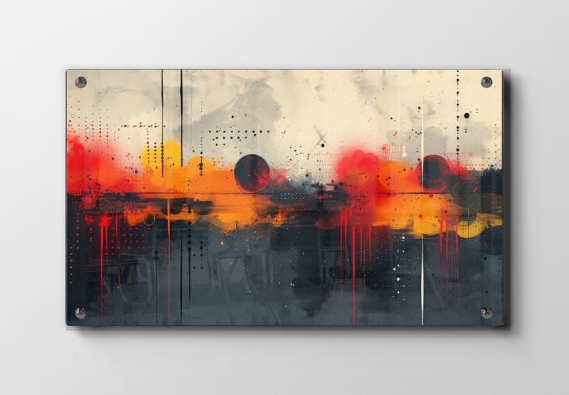 Crimson Orbit Layers Plakat